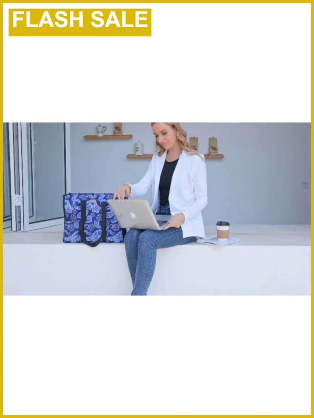 TOPDesign Water Resistant Travel Tote Bag 13 Pockets Zipper Work Purse